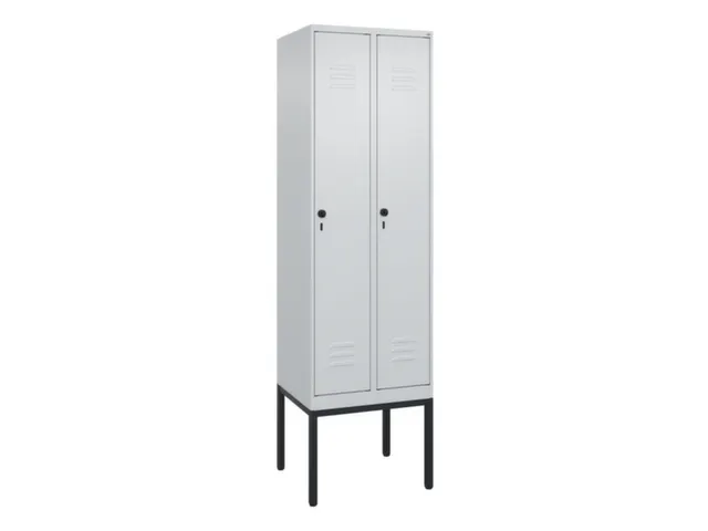 locker,HxBxD 2120x600x500mm,2vak,vak B 300mm,draaigrendel