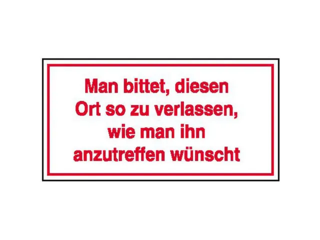 aanwijzingsbord,A.u.b.,PVC,rood/wit,om te verlijmen,HxB 100x200mm