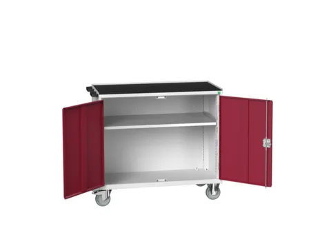 établi roulant HxlxP 965x1050x550mm plateau acier