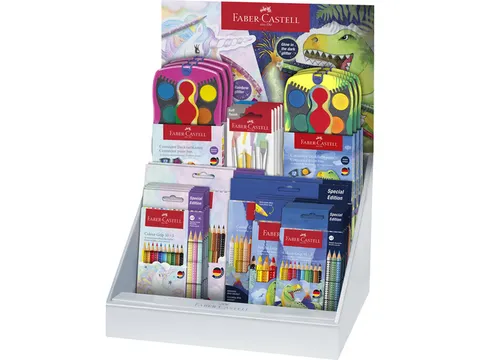 Dino en Unicorn Faber-Castell display gevuld met: Colour grip kleur- p
