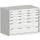 ladekast 800x1050x650mm 6laden zware lasten RAL7035