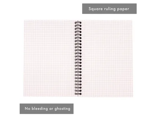 Notitieboek Pukka Jotta A5 ruit 5x5 100vel/200pag 80 gram groen