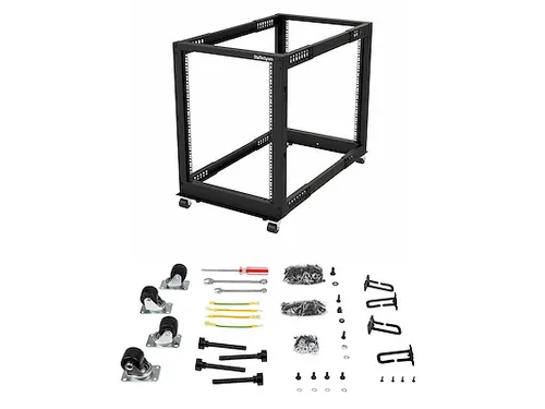 15U 19 inch open frame server rack