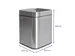 9501594 Afvalbak MAULprime 15L edelstaal 25.1x25.1x32.2cm zilver