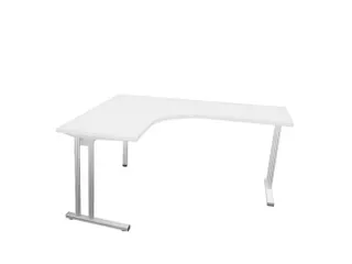 bureau in vrije vorm,HxBxD 740x1600x1400mm,vrije vorm,Bl-wit - 1