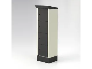 E-bike laadstation 2095x600x500mm 8stekkerdozen 220V RAL7035 - 1