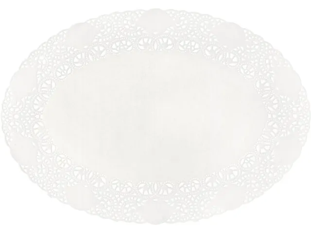 Randen Ovaal Wit 17x24 cm Wit doos 8x250st