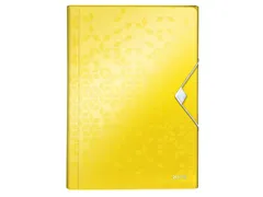 Sorteermap Leitz WOW A4 6 vaks PP geel