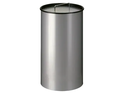 Ronde Zandasbak Aluminum Grijs 50 Liter