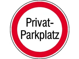 verbodsbord,Privé parkeerplaats,aluminium gemerkt,gemoffeld,Ø 315mm
