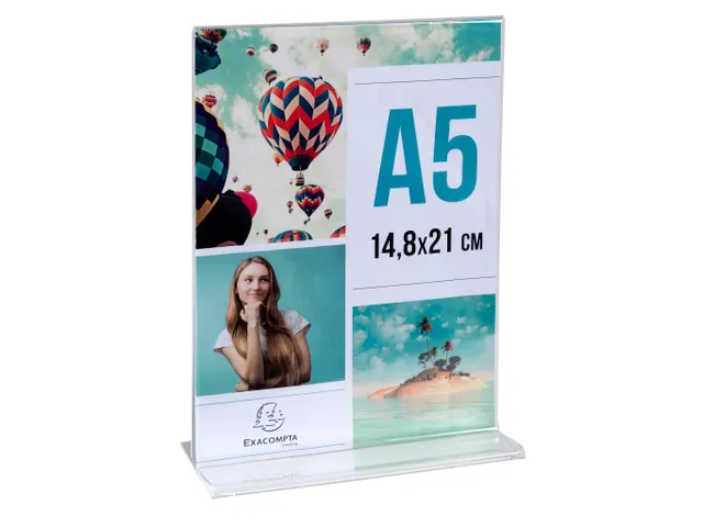 Folderhouder T A5 ve rticaal transparant