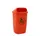 Kunststof buitenafvalbak 50 Liter Oranje
