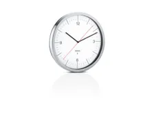wandklok,draadloos signaal,Arabische cijfers/strepen,wijzerplaat wit