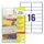 laseretiket Adres 99,1x33,9mm transparant 25 vel 16 etiketten per vel