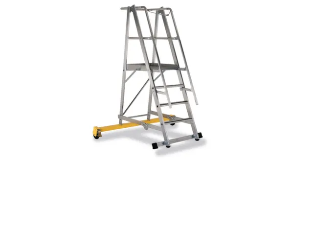 Platformladder Aluminium Bordes H X B X D 1000X 600X 630Mm 4Treden