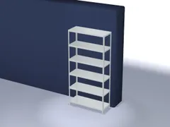 magazijnstelling,grondveld,HxBxD 2500x1300x500mm,vaklast 200kg