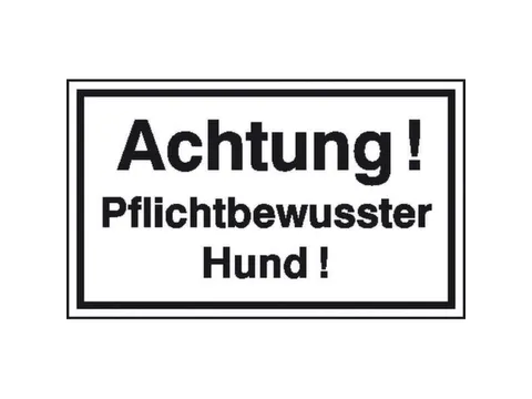 aanwijzingsbord,Let op! Waakhond,aluminium gemerkt,gemoffeld,wit