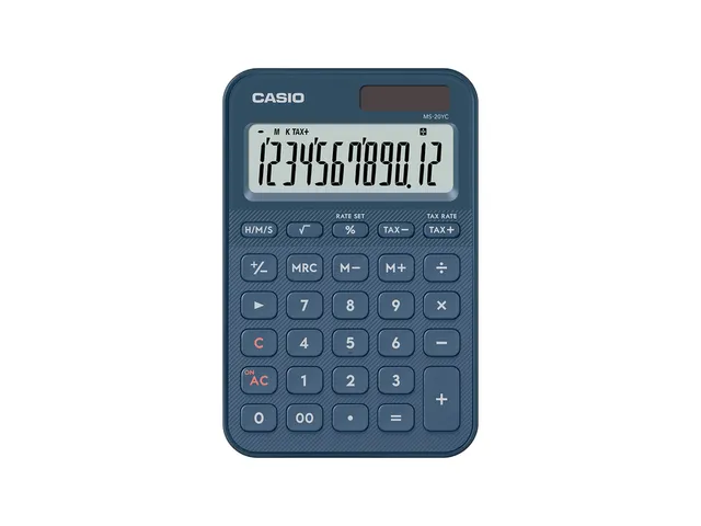 Rekenmachine Casio MS-20YC-NY blauw