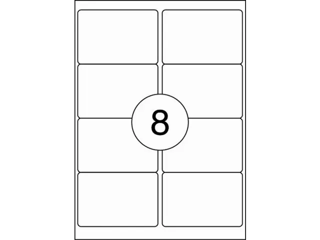 Etiket Rillstab 99.1x67.7mm Wit