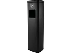 BRASQ Asbak Staand Met afvalbak AT400 Zwart 20 Liter