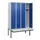 locker met bank,HxBxD 1950x1200x815mm,4vak,vak B 300mm,cilinderslot