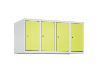 opzetkast,v. locker,4vak.,vak B 250mm,HxBxD 500x1000x500mm,vleugeldeur - 1