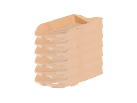 Brievenbak HAN Re-LOOP A4/C4 stapel- en nestbaar pastel oranje 100% ge