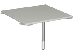 koppelelement voor bureau,90 °,HxBxD 680-820x800x800mm,blad lichtgrij