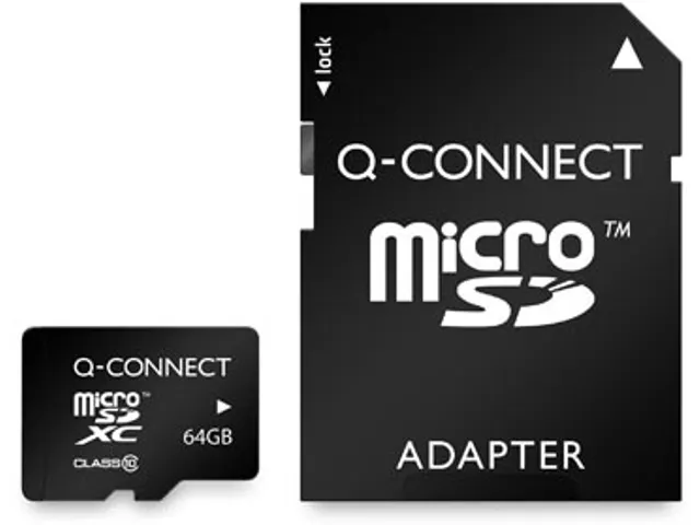microSD geheugenkaart, met SD-adaptor, 64 GB