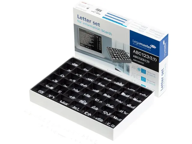 Letter/cijferdoos Legamaster tbv letterbord 12mm 568stuks
