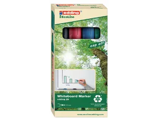 Viltstift Edding 29 Whiteboard EcoLine Schuin Assorti 1.5-5mm 4 Stuks - 1