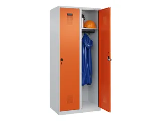 locker,HxBxD 1850x800x500mm,2vak,vak B 400mm,draaigrendel - 1