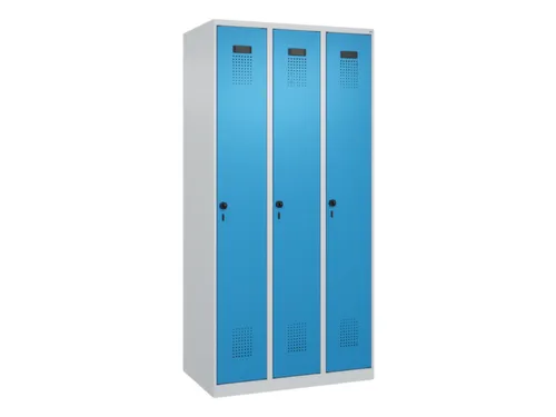 locker,HxBxD 1850x900x500mm,3vak,vak B 300mm,draaigrendel