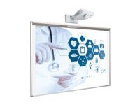 Projectiebord 126x231cm Enkelvlaks 16:9 mat wit finger touch