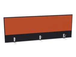 opzetpaneel,v. bureau,aanbouw achter,B 1600mm,CC-zwart,BN3012-oranje