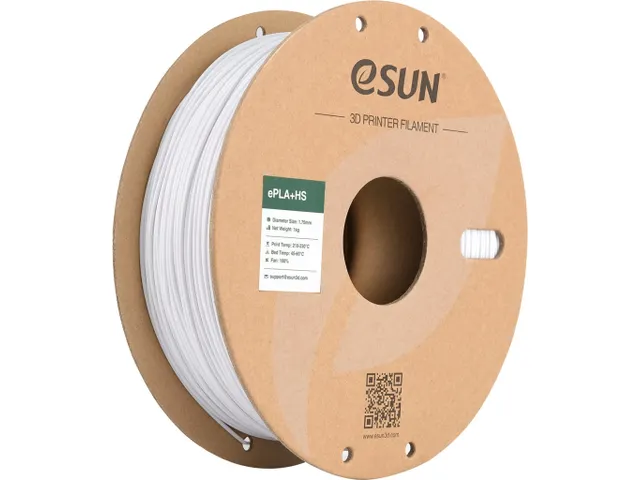 eSUN 3D printer Filament ePLA+HS 1,75mm Koud Wit 1kg