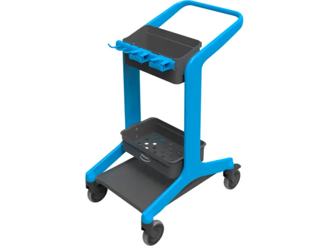 Vikan HyGo Mobile Cleaning Station Blauw