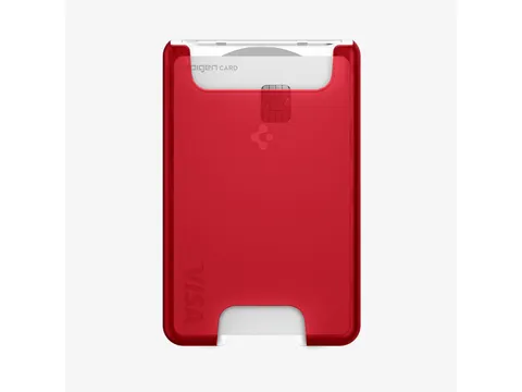 Spigen AFA07399 iPhone Classic C1 Wallet MagSafe Ruby