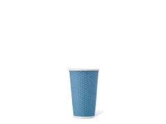 Beker porselein Les Artistes Paris 450ml met siliconen grip Blauw