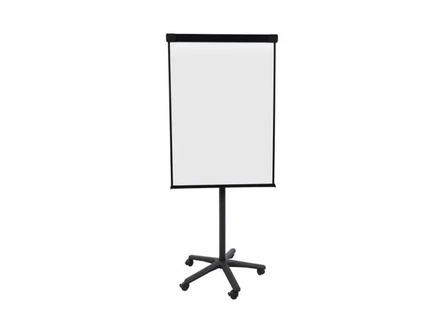 Flipchart Magnetisch Met 5 Wielen 100x70cm Zwart