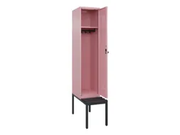 locker met bank,HxBxD 2120x400x815mm,1vak,vak B 400mm,draaigrendel