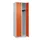 locker,HxBxD 1850x600x500mm,2vak,vak B 300mm,cil.-slot,staand op vloer