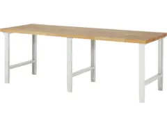 établi HxlxP 790-1140x3000x900mm hêtrepanneau huilé force 750kg