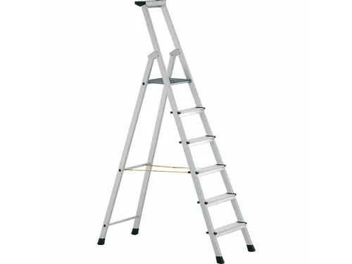 veiligheidsladder,eenzijdig,6treden m. R13-laag,stand H 1,59m