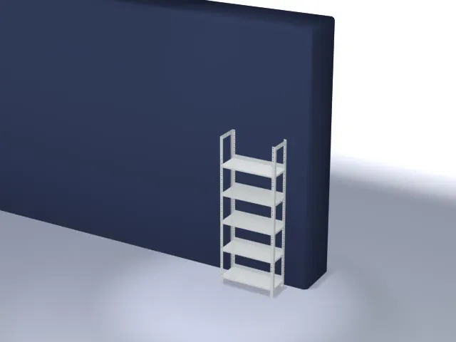 dossierstelling,grondveld,HxBxD 1850x750x300mm,vaklast 60kg