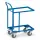 Rolplateau Met 2 Etages 135600 250kg 600x400mm Open Duwbeugel Ral5007