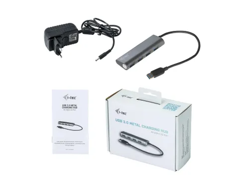 I-TEC Metal Charging HUB 4-Poorts