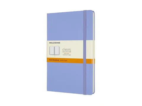 Notitieboek Moleskine large 130x210mm lijn hard cover hydrangea blue