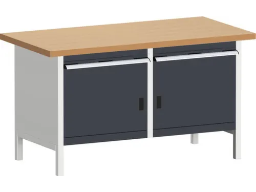 werkbank met opbergruimte,HxBxD 840x1500x750mm,beukenblad