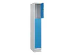 lockerkast,HxBxD 1950x300x500mm,1x3vakken,vak B 300mm,cil.-slot,sokkel